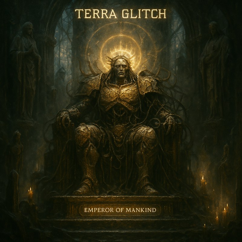 Official Emperor of Mankind album cover by Terra Glitch