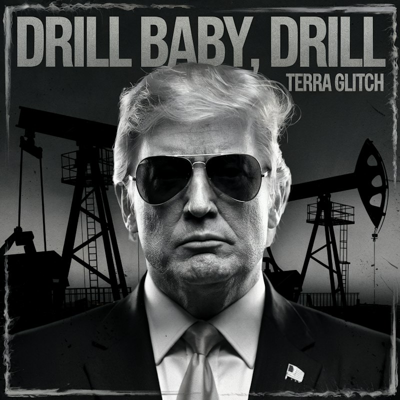 Official Drill, Baby, Drill single cover by Terra Glitch